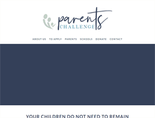 Tablet Screenshot of parentschallenge.org